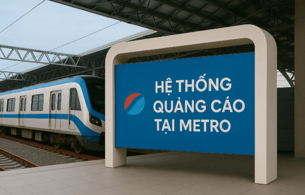 Hệ thống quảng cáo tại ga Metro