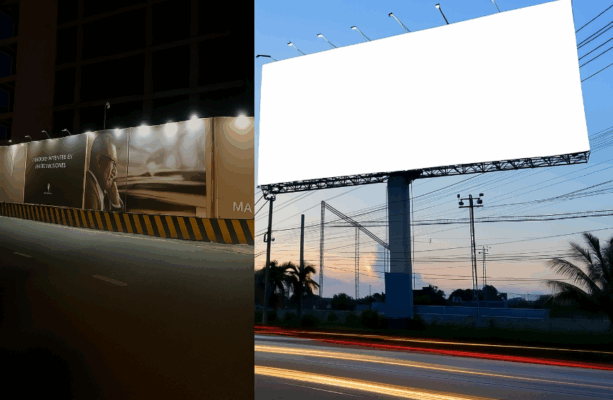 hàng rào quảng cáo và billboard